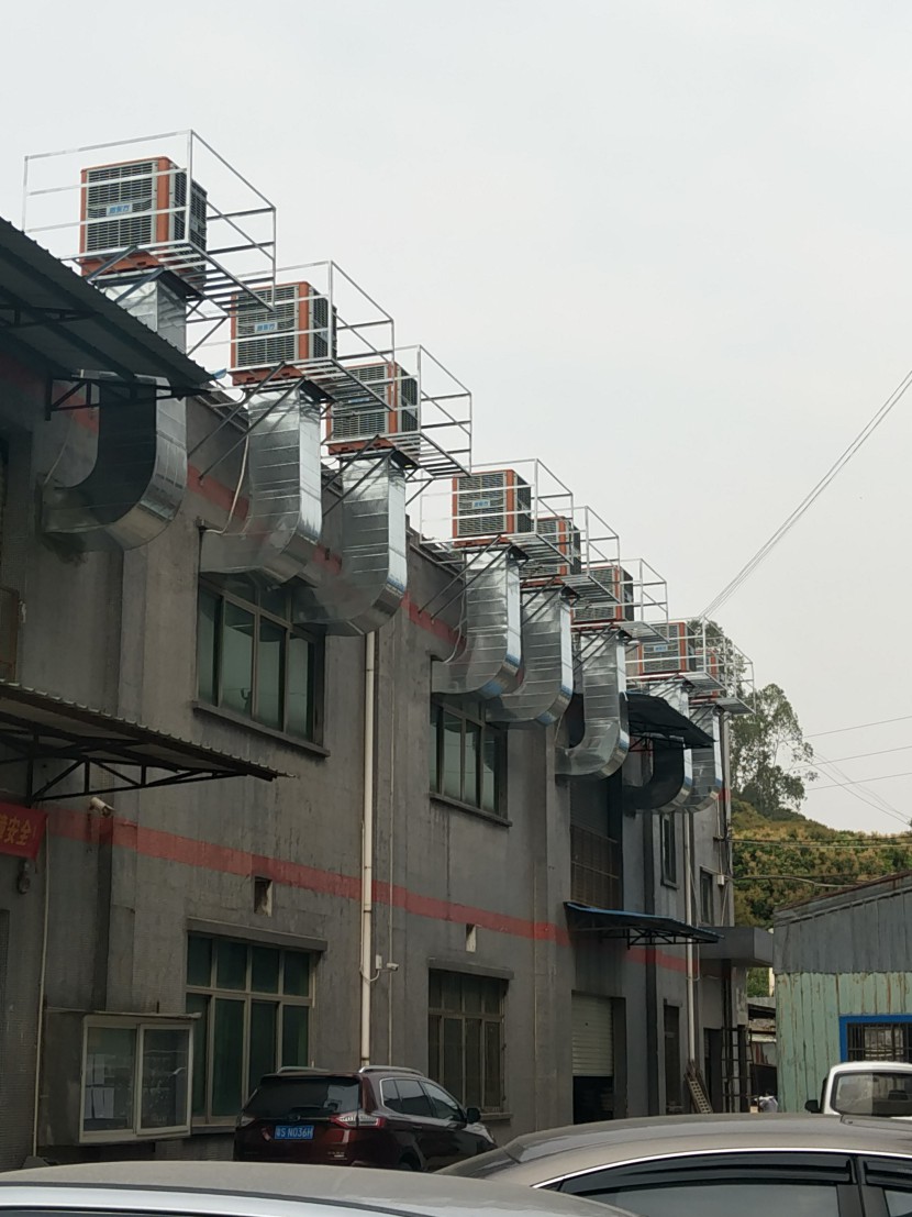 打磨車(chē)間環(huán)?？照{(diào)降溫工程